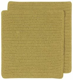 TheHolidayBarn.com Crocheted Dishcloths, Cactus Green New!