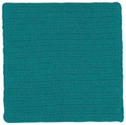 TheHolidayBarn.com New! Crocheted Dishcloths, Peacock Blue-Green