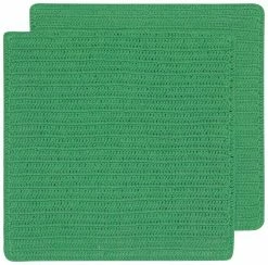 TheHolidayBarn.com Crocheted Dishcloths, Green