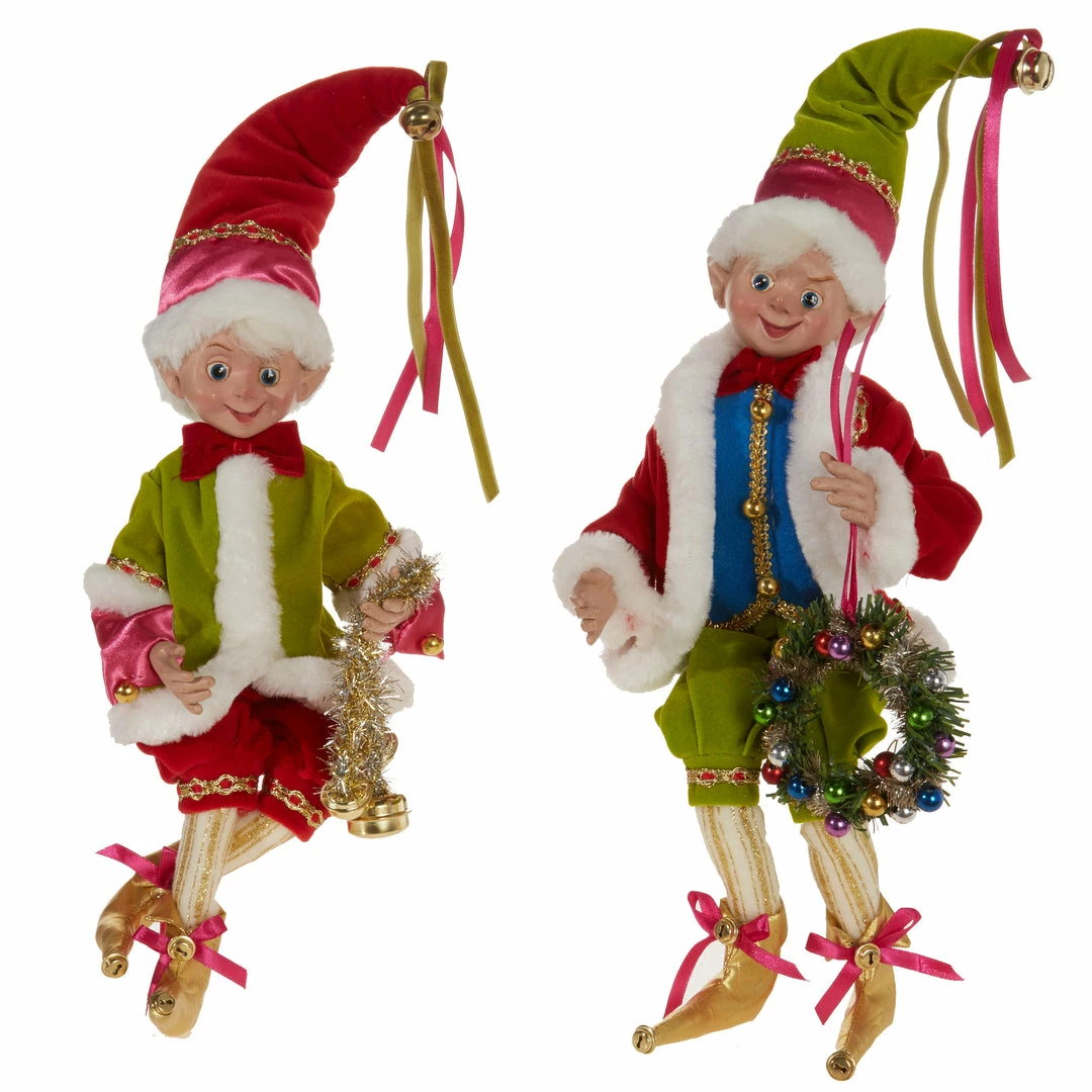Raz New! Colorful Party Elves 4 Raz New! Colorful Party Elves