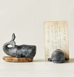 Creative Co-Op Whale Photo/Memo Holder Everyday Decor