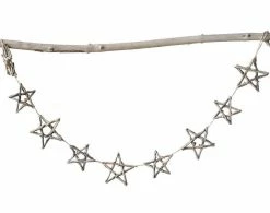 Creative Co-Op Christmas Driftwood Star Garland