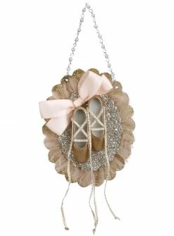 Demdaco Christmas Elegant Ballerina Shoes Ornament