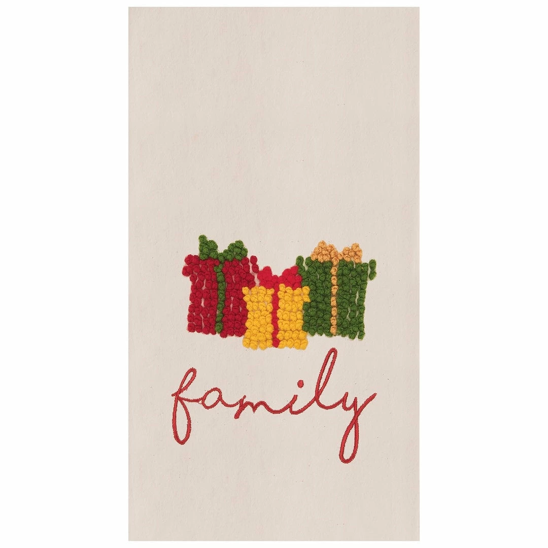 TheHolidayBarn.com "Family" Christmas Gifts Flour Sack Kitchen Towel New! 3 TheHolidayBarn.com "Family" Christmas Gifts Flour Sack Kitchen Towel New!