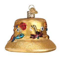 Old World Christmas Fisherman's Hat Ornament