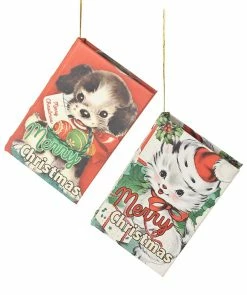 Bethany Lowe Furry Friends Book Box Ornaments New!