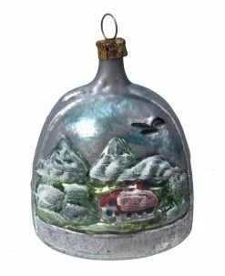 Nostalgie Christbaumschmuck Christmas Vintage Patina Winter Bell Ornament