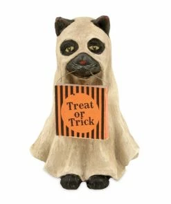 Bethany Lowe Ghost Cat Figurine