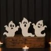 Bethany Lowe Ghoulish Ghost Silhouettes With White Glitter New! 2 Bethany Lowe Ghoulish Ghost Silhouettes With White Glitter New!