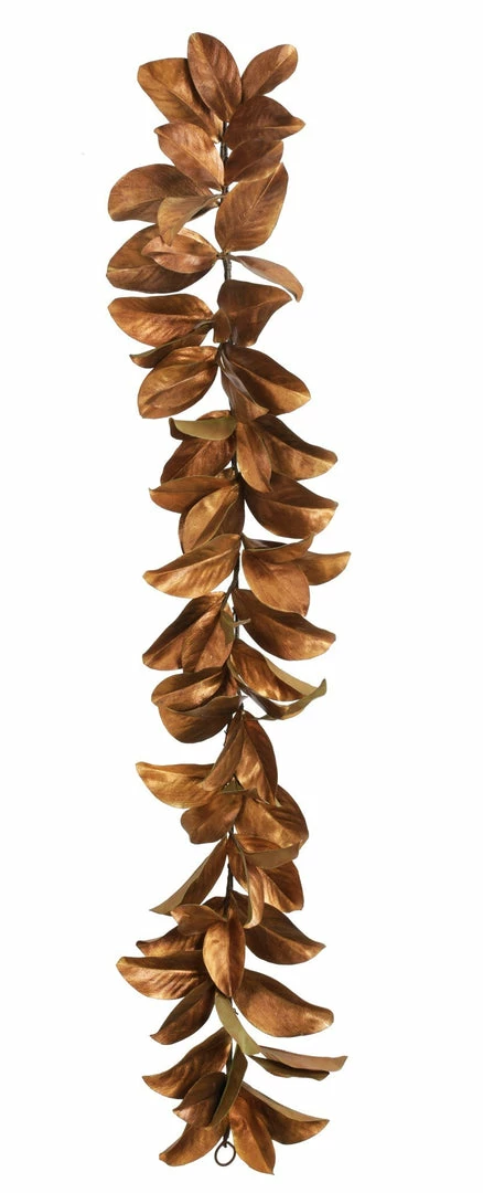 TheHolidayBarn.com Golden Bronze Magnolia Garland New! 3 TheHolidayBarn.com Golden Bronze Magnolia Garland New!