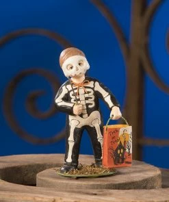 Bethany Lowe Grim Skeleton Boy Figurine
