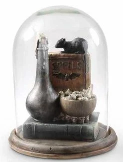 K&K Interiors Spooky Spells Cloche With Rat