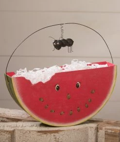 Bethany Lowe Hello Summer Watermelon Bucket New!