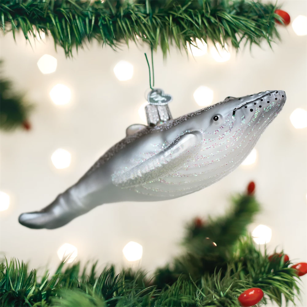 Old World Christmas Humpback Whale Ornament 3 Old World Christmas Humpback Whale Ornament
