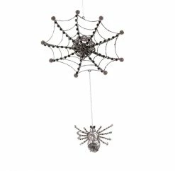 Katherine's Collection New! Jeweled Spider Web With Dangling Spider