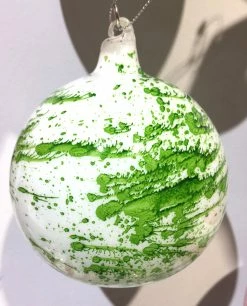Winward Jim Marvin Green Mint Carly Glass Ball Ornaments New!