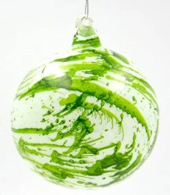 Winward Jim Marvin Green Mint Carly Glass Ball Ornaments New!