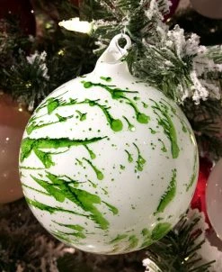 Winward Jim Marvin Green Mint Carly Glass Ball Ornaments New!