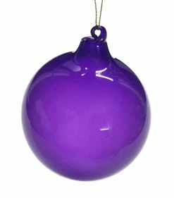 Winward Jim Marvin Ornaments Jim Marvin Lavender Bubblegum Glass Ornaments