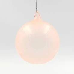 Winward Jim Marvin Pink Linen Bubblegum Glass Ornaments, 120mm New!