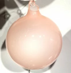 Winward New! Jim Marvin Pink Linen Bubblegum Glass Ornaments