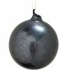 TheHolidayBarn.com Jim Marvin Silver Black Glass Ornaments New!