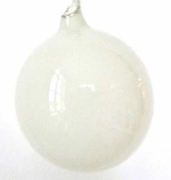 Winward Jim Marvin White Bubblegum Glass Ornaments