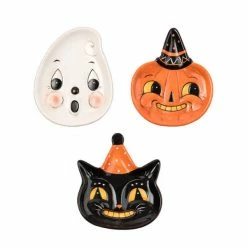 TheHolidayBarn.com Johanna Parker Halloween Plates New!