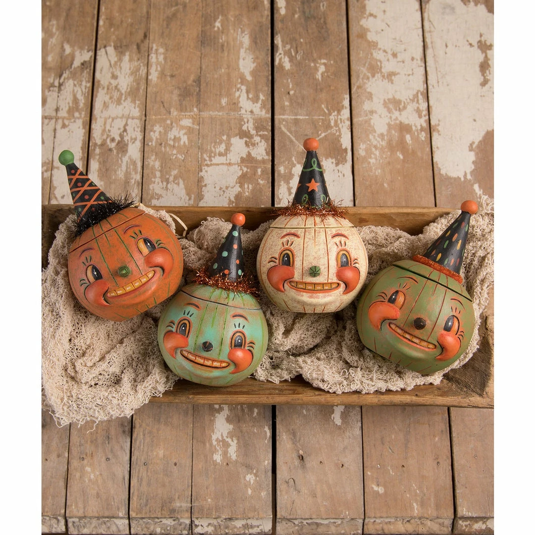 Bethany Lowe Jackie Teal-o-ween Pumpkin Container Halloween 3 Bethany Lowe Jackie Teal-o-ween Pumpkin Container Halloween