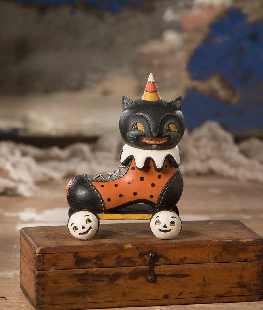 Bethany Lowe Roller Spook Cat Scooter New! 3 Bethany Lowe Roller Spook Cat Scooter New!