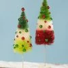 Bethany Lowe Jolly Tricolored Bottle Brush Trees 1 Bethany Lowe Jolly Tricolored Bottle Brush Trees