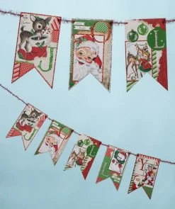 Bethany Lowe Jolly Retro Christmas Garland