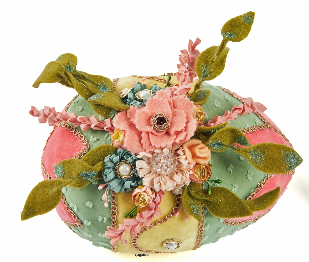 Katherine's Collection New! Blooms & Blessings Fabric Eggs 5 Katherine's Collection New! Blooms & Blessings Fabric Eggs