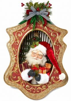 New! Katherine's Collection Santa Shadowbox