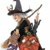 Katherine's Collection Winona Witch With Broom And Cat