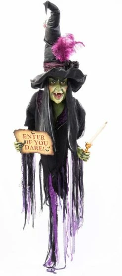 Katherine's Collection Haunted Witch Wall Piece New!