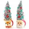 New! Katherine's Collection Retro Christmas Tree Mugs
