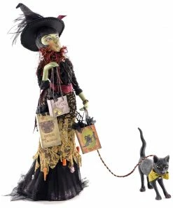 New! Katherine's Collection Witch Shopper With Cat