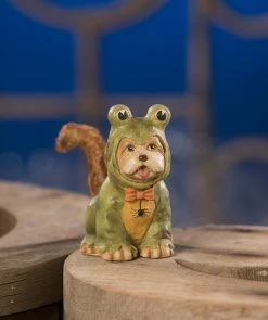 Bethany Lowe New! Kermutt, Dog In Frog Costume Figurine