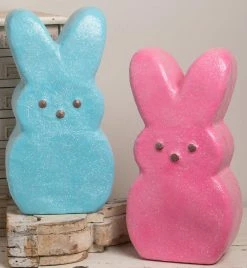 Bethany Lowe Peeps® Large Bunny Display, 18.5" Paper Mache New!