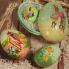 Bethany Lowe Paper Mache Easter Nesting Eggs 2 Bethany Lowe Paper Mache Easter Nesting Eggs