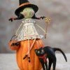 New! Lori Mitchell Bewitched Witch On Pumpkin
