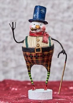 Lori Mitchell Good Tidings Snowman Figurine Christmas