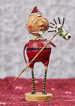 Lori Mitchell Horsing Around Santa Figurine