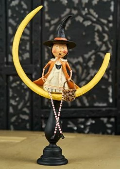 Lori Mitchell Moonlight Magic Witch On Moon