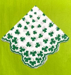TheHolidayBarn.com New! Clover Handkerchief Reproduction