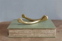 Creative Co-Op Lucky Gold Wishbone Christmas