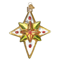 Old World Christmas Luminous Star Glass Ornament