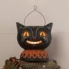 Bethany Lowe New! Magic Catty Jack Lantern, Paper Mache 2 Bethany Lowe New! Magic Catty Jack Lantern, Paper Mache