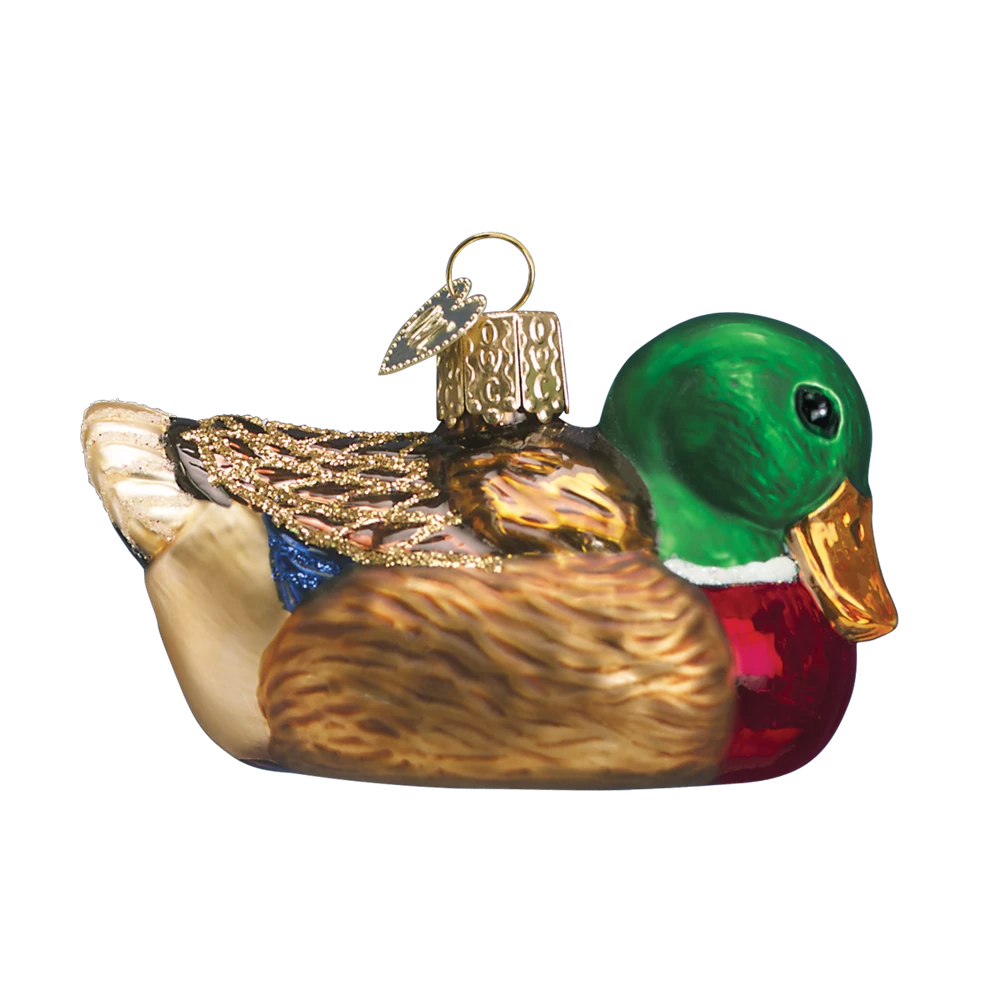 Mallard Duck Ornament - Old World Christmas 3 Mallard Duck Ornament - Old World Christmas